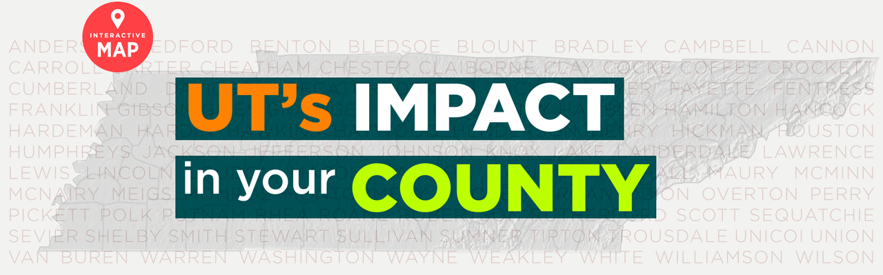 Click here to learn more about UT's impact in your county