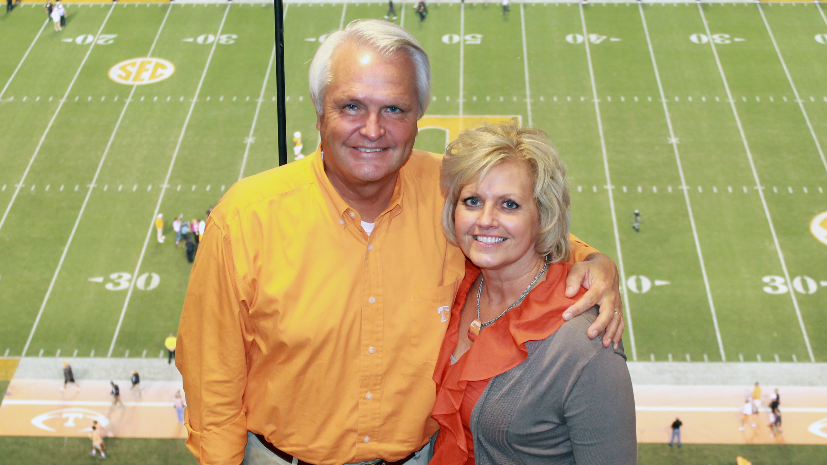 Lt. Gov Ron Ramsey and Wife, Sindy, at a UT Football Game