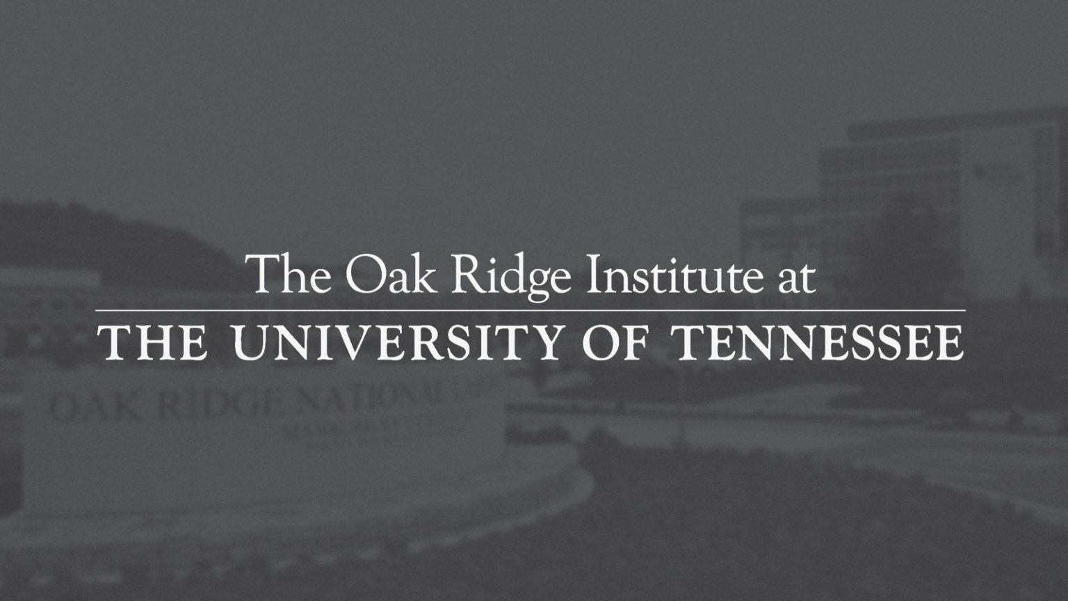 Oak Ridge Institute
